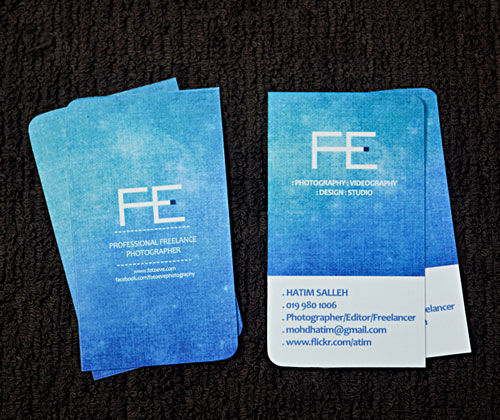 FE Photography Business Card
