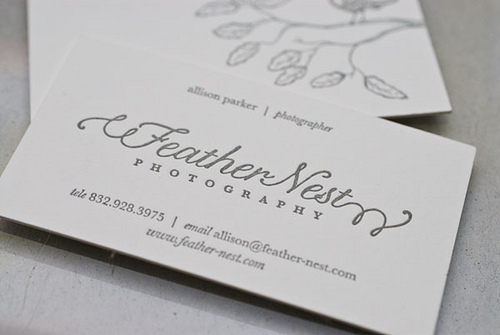 8_Feather Nest Photography Business Cards