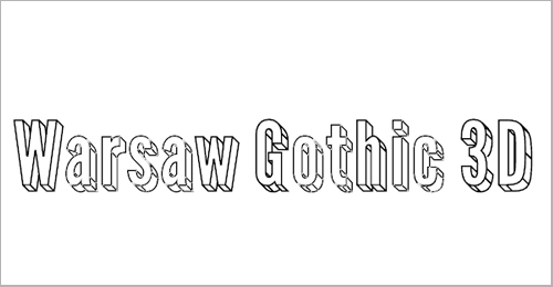 Warsaw Gothic Font