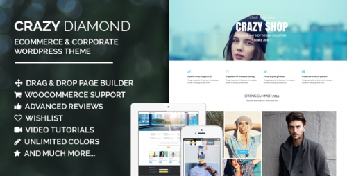 Crazy Diamond - Ecommerce & Corporate Theme