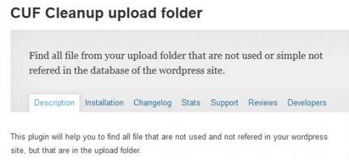 CUF Cleanup Upload Folder