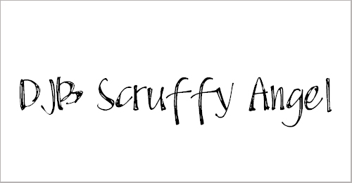 DJB Scruffy Angel Font