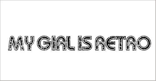 My Girl Is Retro Font