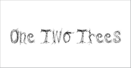 CF One Two Trees Font