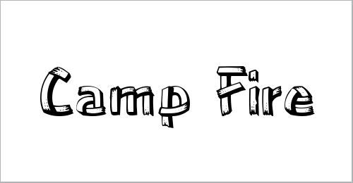 Camp Fire Font