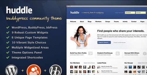 Huddle - WP & BuddyPress Community Theme