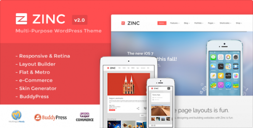 Zinc - Multi-purpose WordPress Theme
