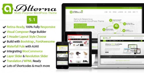 Alterna - Retina Responsive WordPress Theme