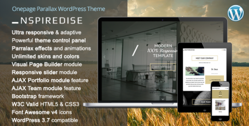 _NSPIREDISE - Onepage Parallax WordPress Theme