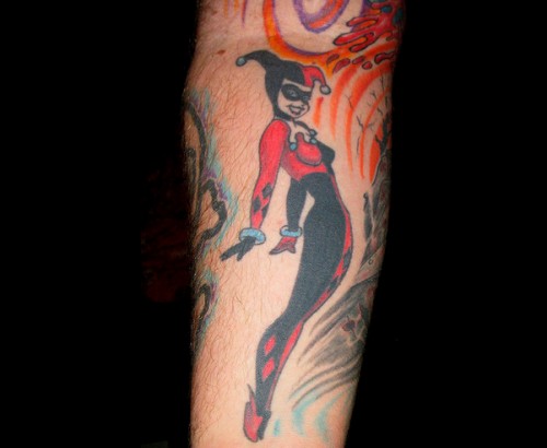 Harley Quinn Cartoon Character Tattoo Ever