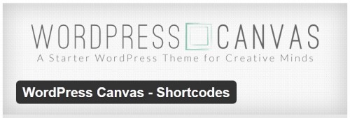WordPress Canvas - Shortcodes
