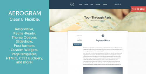 Aerogram - Responsive Retina-Ready WordPress Theme