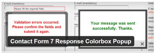 Contact Form 7 Response Colorbox Popup