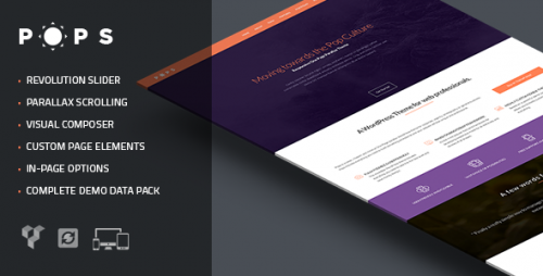 Pops - Responsive One Page Parallax Theme