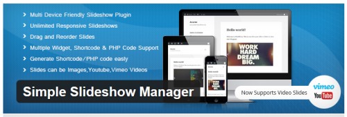 Simple Slideshow Manager
